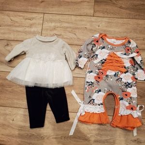 0-3 month girly outfits